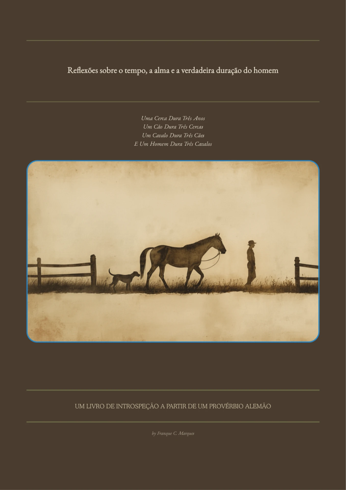 Capa do livro Reflexões sobre o tempo, a alma e a verdadeira duração do homem